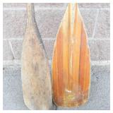 Wood Canoe Paddles (Lot of 2)