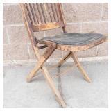 Vintage Folding Wooden Chair