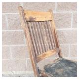 Vintage Folding Wooden Chair
