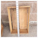 Red Rooster Wooden Crate & Smaller Wooden Crate (Lot of 2)
