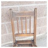 Vintage Folding Wooden Childs Chair