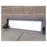 Vintage Dark Wood Wall Mirror
