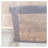 Vintage Dark Wood Wall Mirror