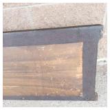 Vintage Dark Wood Wall Mirror