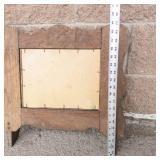 Wooden Wall Mirror Frame With Shelf
