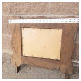 Wooden Wall Mirror Frame With Shelf