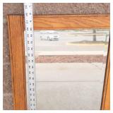 Wood-Framed Wall Mirror