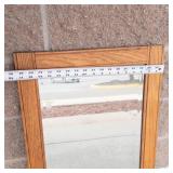 Wood-Framed Wall Mirror