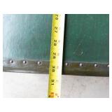 Vintage Riveted Trunk With Divided Interior