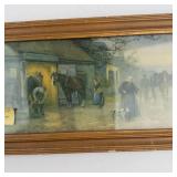 Vintage Village Blacksmith Framed Print a. Fox Philadelphia 1908