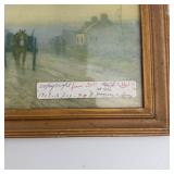 Vintage Village Blacksmith Framed Print a. Fox Philadelphia 1908