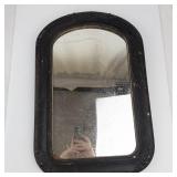 Antique Wood Framed Wall Mirror