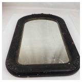 Antique Wood Framed Wall Mirror