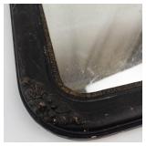 Antique Wood Framed Wall Mirror