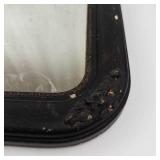 Antique Wood Framed Wall Mirror