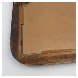 Antique Wood Framed Wall Mirror