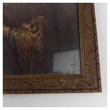 Vintage Framed Print of Portrait of Saskia Van Uylenburgh
