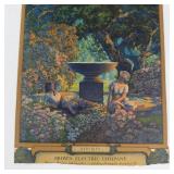 Vintage 1927 Maxfield Parrish Reveries Edison Mazda Lamps Advertisement
