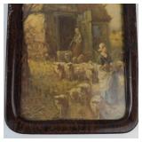 Vintage Small Framed Pastoral Print
