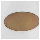 Oval Pastoral Sheep Scene Wall Plaque