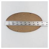 Oval Pastoral Sheep Scene Wall Plaque