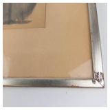 Leon Applebaum Circumspect Ostrich 1959 Watercolor Framed