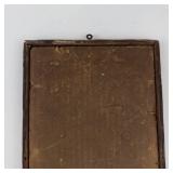 Vintage Edwardian-Style Lithograph Portrait in Original Wooden Frame