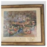 Pierre-Auguste Renoir the Washerwomen Framed Print 15 X 12.5 in