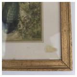 Framed Rural Print in Gold-Tone Frame