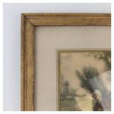 Framed Rural Print in Gold-Tone Frame