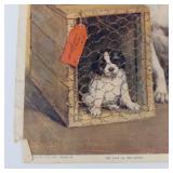 Vintage 1920s Wilson Chemical Company the Last of the Litter Print