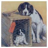 Vintage 1920s Wilson Chemical Company the Last of the Litter Print