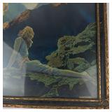 Vintage Maxfield Parrish Wild Geese Lithograph in Framed Display