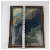 Vintage Maxfield Parrish Wild Geese Lithograph in Framed Display