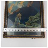 Vintage Maxfield Parrish Wild Geese Lithograph in Framed Display