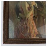 Vintage Framed Artwork of a Formal Couple