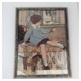 Anne Anderson a Robin at the Window Framed Print