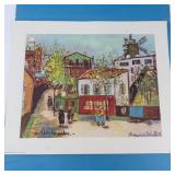Maurice Utrillo Montmartre Scenes Print Portfolio (Lot of 4)