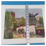 Maurice Utrillo Montmartre Scenes Print Portfolio (Lot of 4)