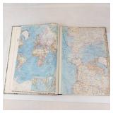 Vintage National Geographic Society Atlas Folio World Map Book