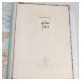 Vintage National Geographic Society Atlas Folio World Map Book