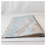 Vintage National Geographic Society Atlas Folio World Map Book