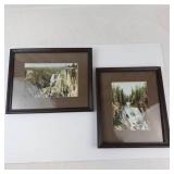 Framed Waterfall Landscape Prints (Lot of 2)