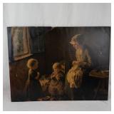 Bernard Pothast Her First Lesson Vintage Lithograph Print