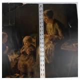 Bernard Pothast Her First Lesson Vintage Lithograph Print