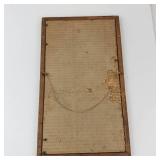 Vintage Mexican Feathercraft Bird Picture in Wooden Frame