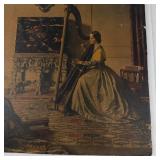 Leonard Campbell Taylor Lady With a Harp Print