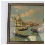 Vintage Gaston Boucart Grand Canal Venice Framed Print