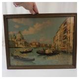 Vintage Gaston Boucart Grand Canal Venice Framed Print