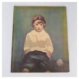 George Benjamin Luks Boy With Baseball Art Print